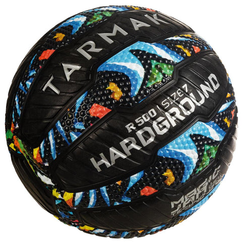 Ballon de basket adulte R500 taille 7 graffiti increvable et ultra agrippant.,