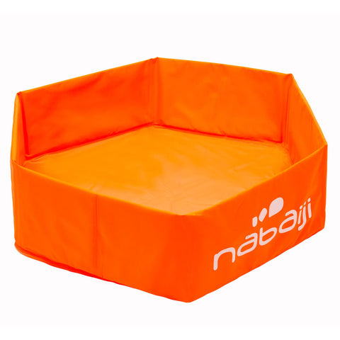 Piscinette enfant TIDIPOOL BASIC orange en mousse de 65 cm de diamètre