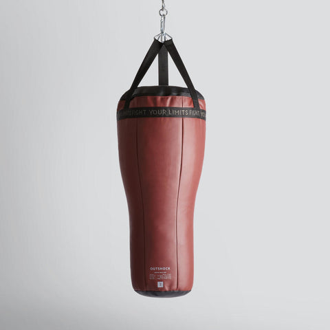 Sac de frappe à angle poing 28 kg - bordeaux