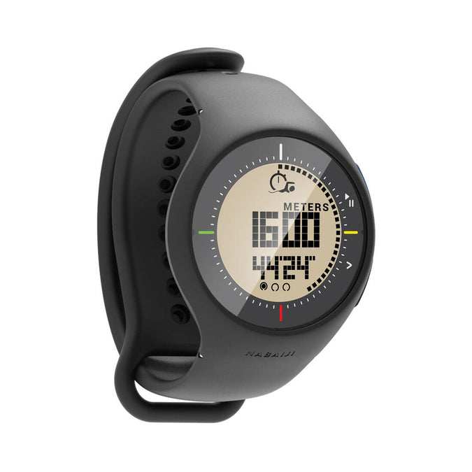 MONTRE DE NATATION EN PISCINE SL500 - NOIR - DISTANCE / LONGUEURS / CHRONOMETRE, photo 11 of 10