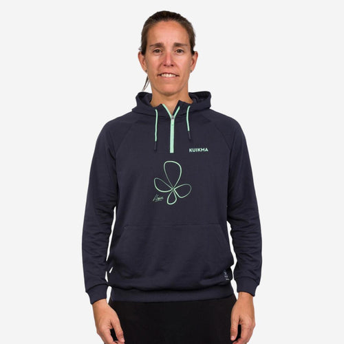 





Sweat de padel technique avec capuche Femme - Kuikma Pro Lucia Sainz noir vert