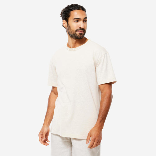 





Tee-shirt homme en coton bio et lin - beige