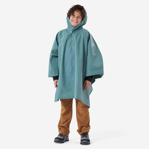 





Poncho de pluie de randonnée - 10 L Bleu vert - enfant 126 à 156cm