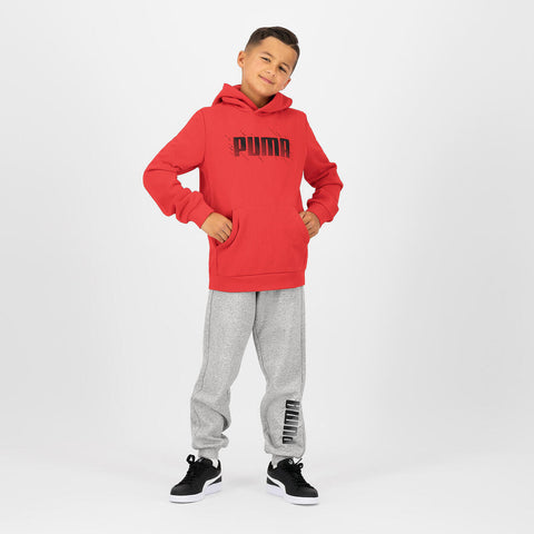 Sweat a capuche imprime Puma enfant rouge Decathlon Martinique