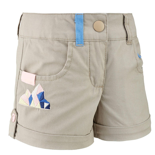 





Short de randonnée enfant MH500 bleu avec des fleurs 2 A 6 ANS