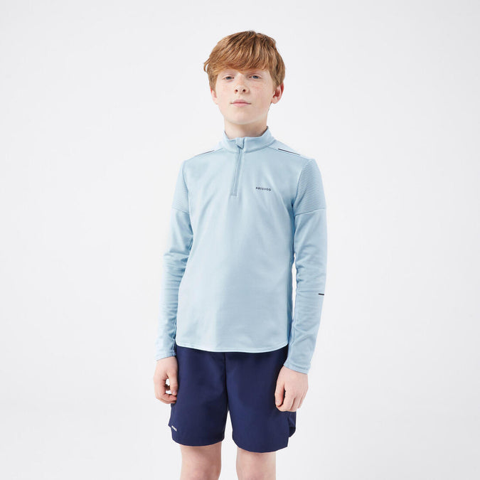 





T-shirt Tennis Manches Longues Junior 1/2 Zip Thermic - TTS ML TH Bleu Foncé, photo 1 of 4