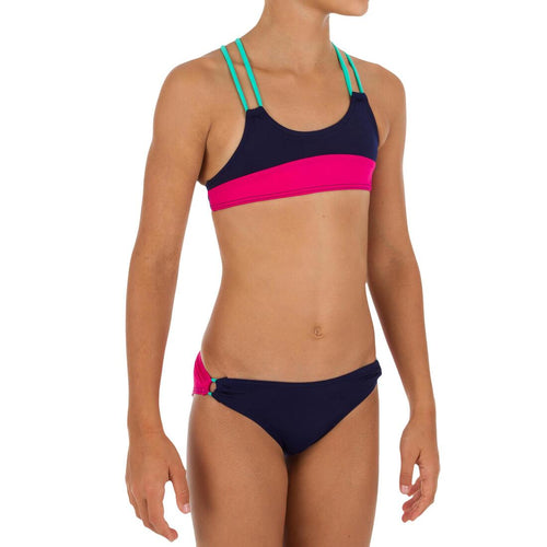 





Maillot 2 pièces fille brassière G COLOR BLOCK