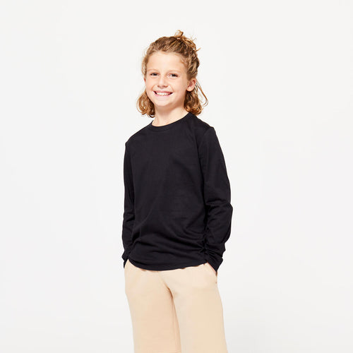 





T-shirt manches longues confort enfant - noir