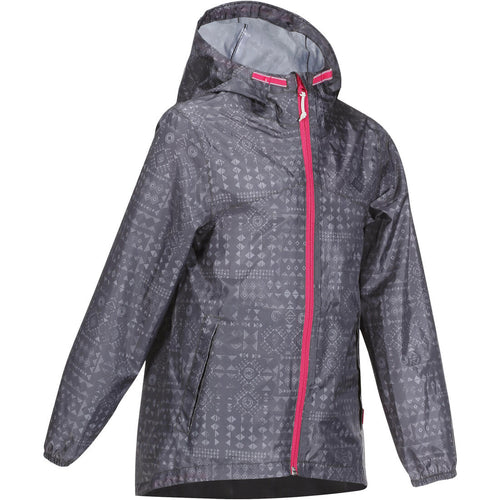 





Veste imperméable de randonnée - MH150 imprimée grise tribal - enfant 7-15 ans