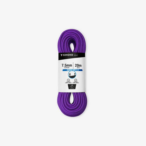 





CORDE A DOUBLE DRY 7.5 mm x 20 m - RANDO DRY violette