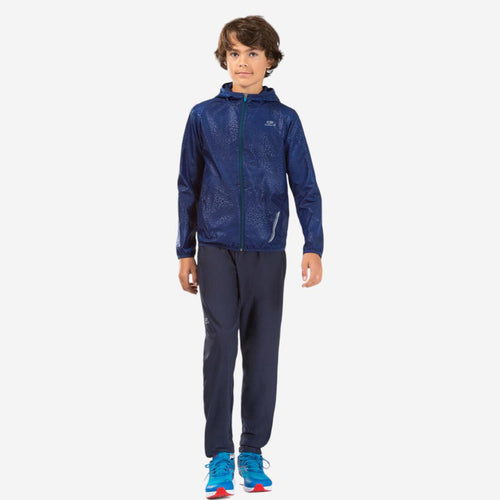 





Veste enfant coupe vent d'athlétisme Kalenji AT 100 gris perle