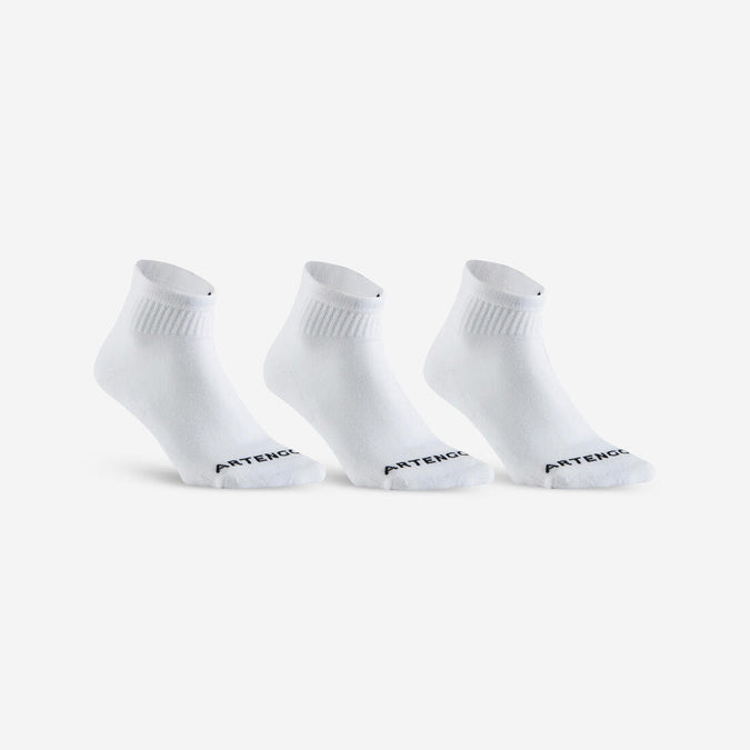 





CHAUSSETTES DE TENNIS MI-HAUTES RS 100 BLANCHE LOT DE 3, photo 1 of 6