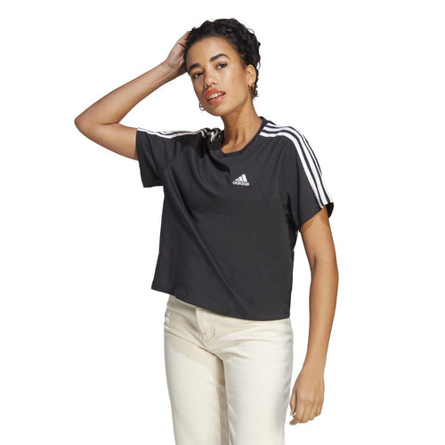 





T-SHIRT CROP DE FITNESS SOFT TRAINING ADIDAS FEMME NOIR