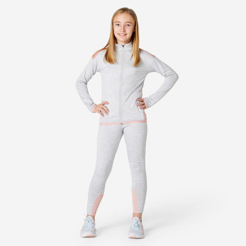 





Survêtement enfant synthétique respirant - S500 gris chiné clair et