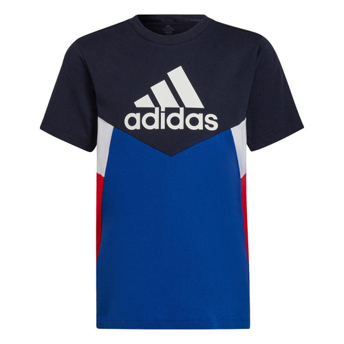 





T-shirt coton color block bleu adidas