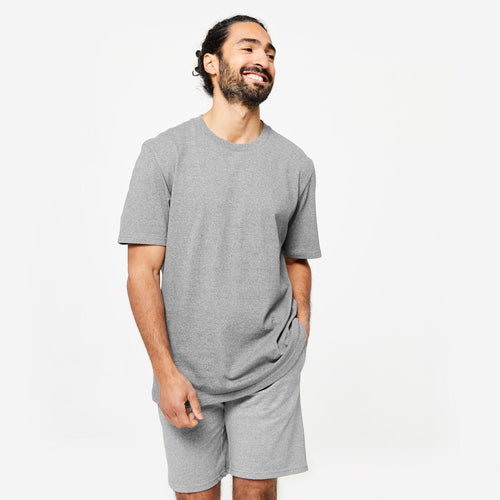 





T-Shirt Fitness Homme - 500 Essentials Post-Consumer gris