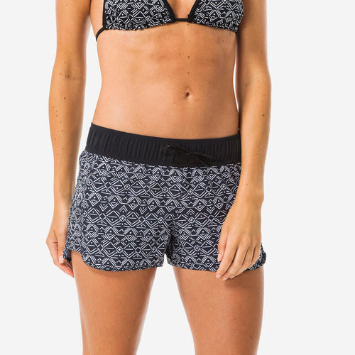 





Boardshort surf femme TINI ETHNI avec ceinture élastiquée et cordon de serrage