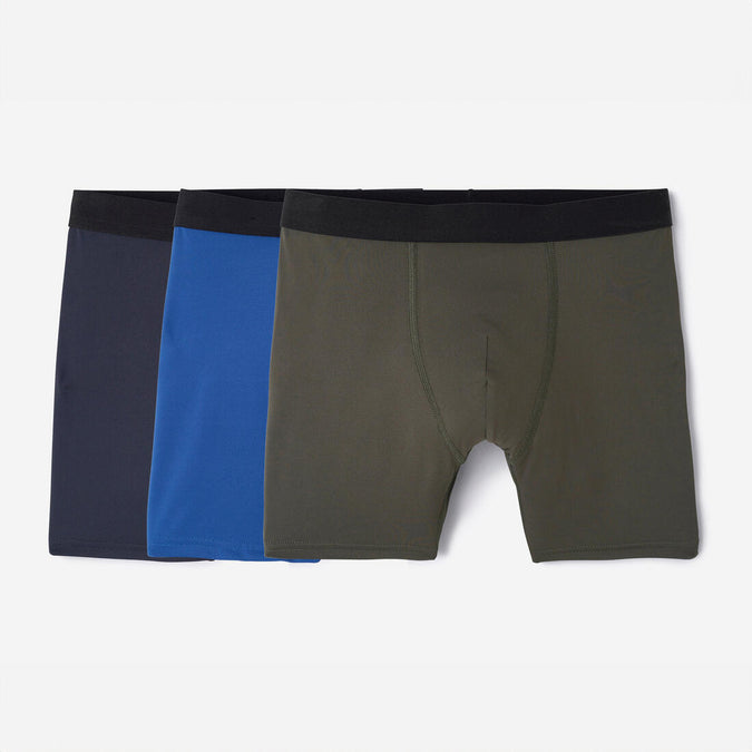 





Lot de 3 boxers respirants en microfibre Homme, Bleu foncé, photo 1 of 13