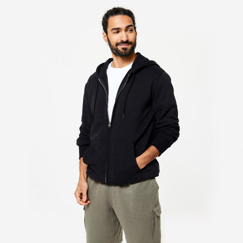 





Sweat zippé à capuche Fitness Homme - 500 Essentials