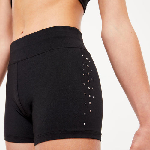 





SHORT GYM FILLE NOIR - STRASS