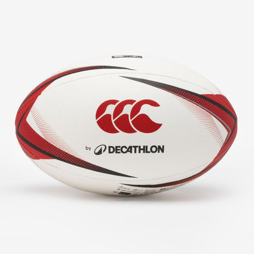 





Ballon de Rugby T5 - Ballon de match Decathlon | Canterbury noir et rouge