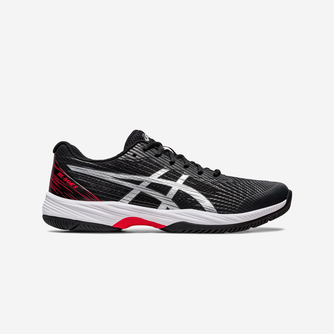 article en promo : Chaussures de tennis homme multicourt - asics gel game 9 noir blanc rouge