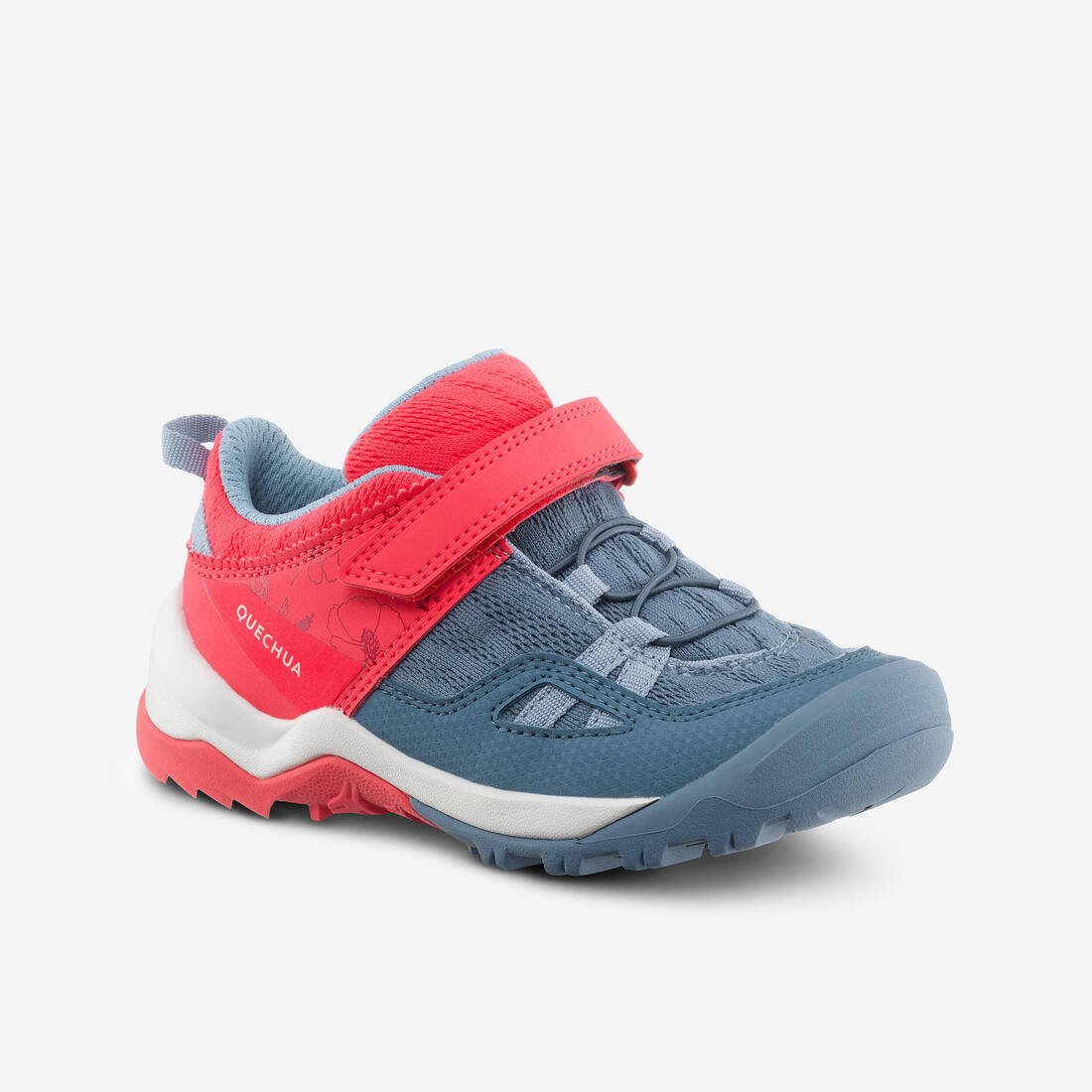 article en promo : Chaussures de randonnée enfant à scratch crossrock rose bleue du 24 au 34