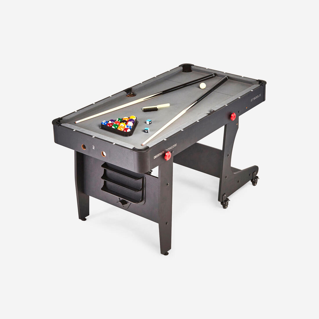 article en promo : Table de billard pliable américain - bt 500 us tapis gris