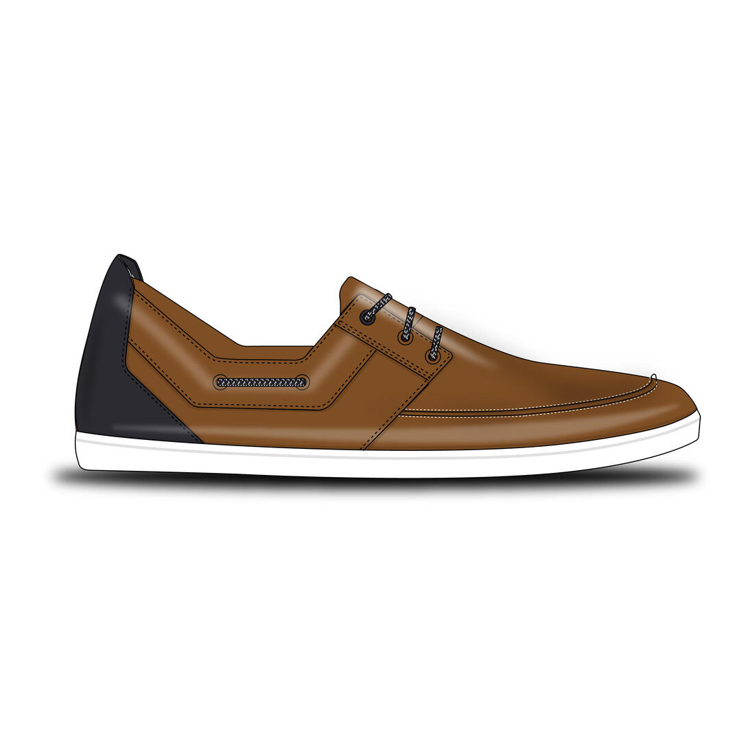 article en promo : Chaussures bateau adhérente homme sailing 300
