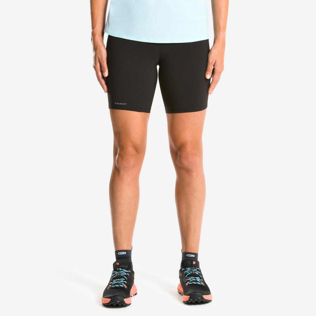 article en promo : Cuissard de trail running emboss femme noir bronze