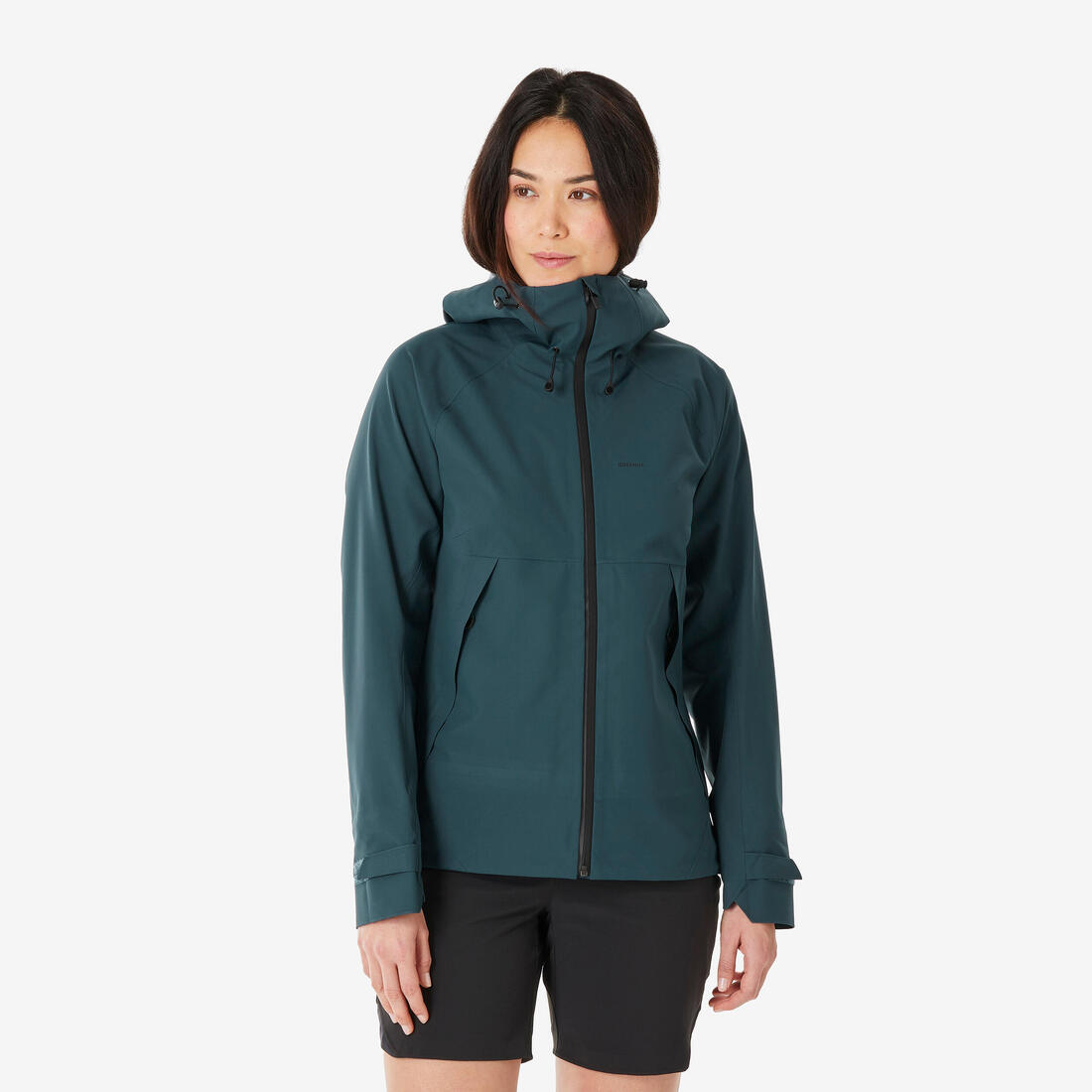 article en promo : Veste de randonnée imperméable femme, mh500