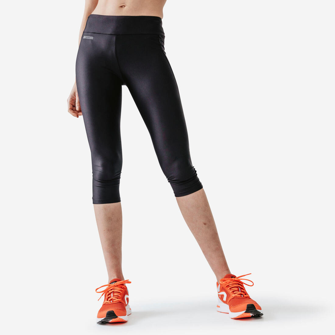 article en promo : Legging court running femme - kiprun run 100 noir