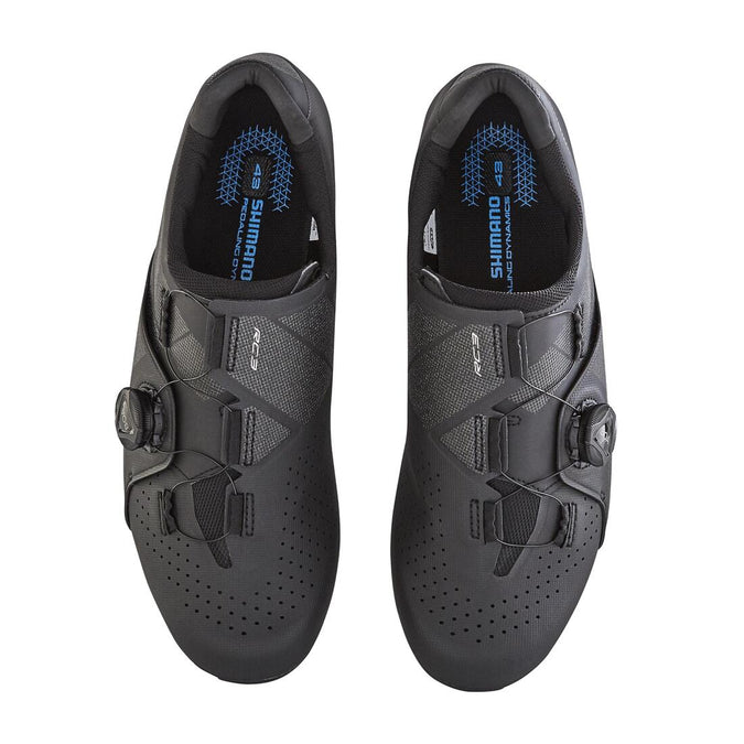 CHAUSSURES DE V LO ROUTE SHIMANO RC300 NOIR Decathlon Martinique