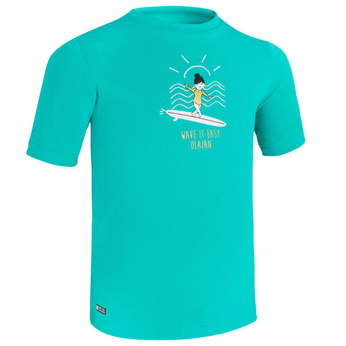 





water tee shirt anti UV surf enfant imprimé