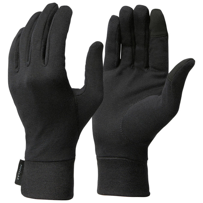 





Sous-gants en soie de trekking montagne - MT 500 noir - adulte, photo 1 of 3