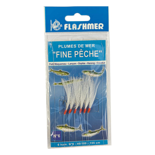 





Bas de ligne Fine pêche 6 hameçons N°6 pêche en mer