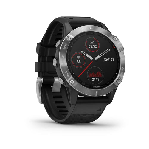 





Montre GPS multisports Garmin fenix 6 Silver bracelet noir