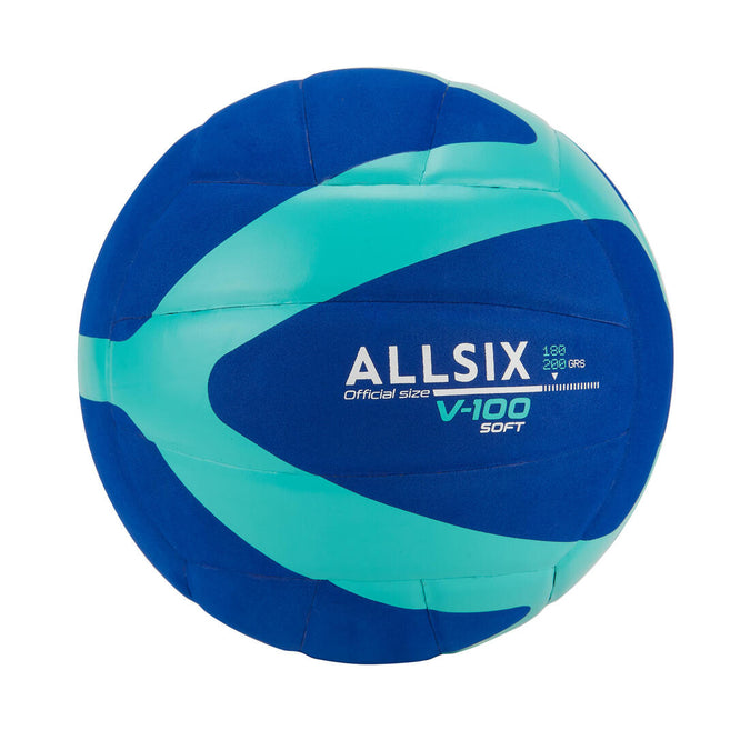 





Ballon de Volleyball V100 Soft 180 - 200 g pour les 4 à 5 Ans - Bleu, photo 1 of 3
