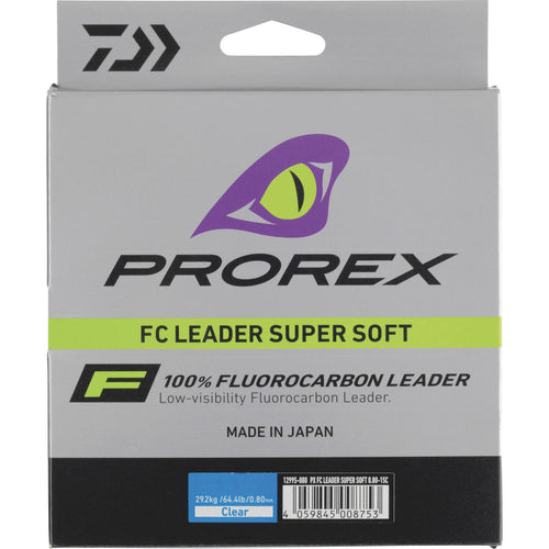 





Fil fluorocarbone pêche aux leurres carnassier FC LEADER SUPER SOFT  50M 20/1