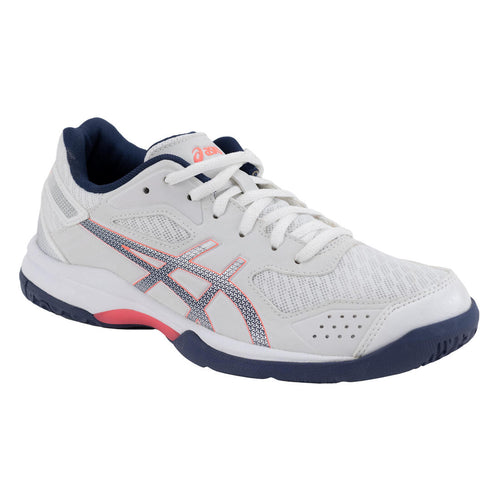 





Chaussures de volley-ball Asics femme Gel Spike blanches, bleues et roses.