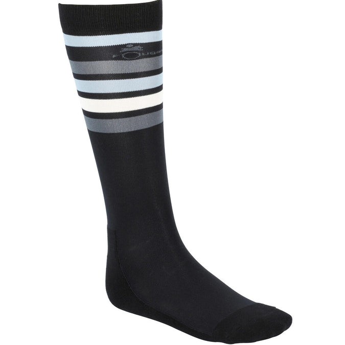 





Chaussettes équitation adulte SKS100 noir rayures blanches et grises, photo 1 of 6