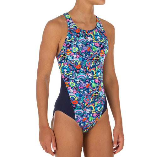 





Maillot de bain de natation une pièce fille résistant au chlore Kamiye jely