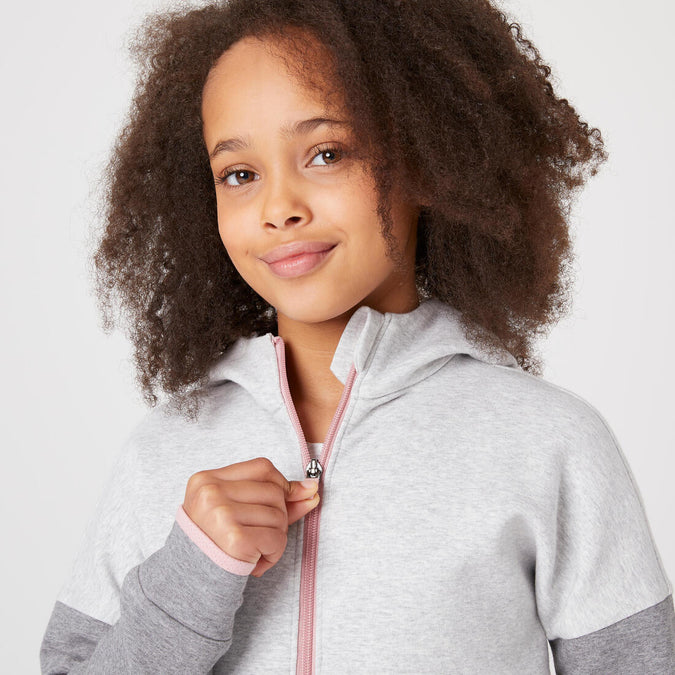 Sweat zippe a capuche enfant coton respirant 900 Decathlon Martinique