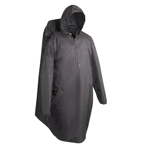 





Poncho pluie de randonnée - ARPENAZ 500 GRIS 40L Taille L/XL