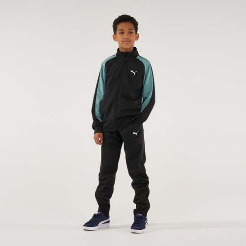 





Survêtement enfant synthétique respirant - noir et vert PUMA