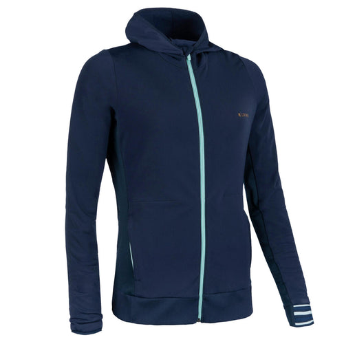 





VESTE D'ATHLÉTISME FEMME WARM JACKET BLEUE MARINE