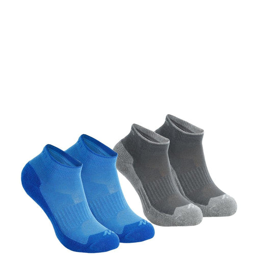 





2 paires de chaussettes de randonnée enfant MH100/grises