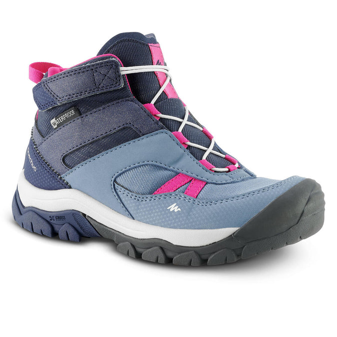 





Chaussures imperméables de randonnée -CROSSROCK MID bleues- enfant 28 AU 34, photo 1 of 7