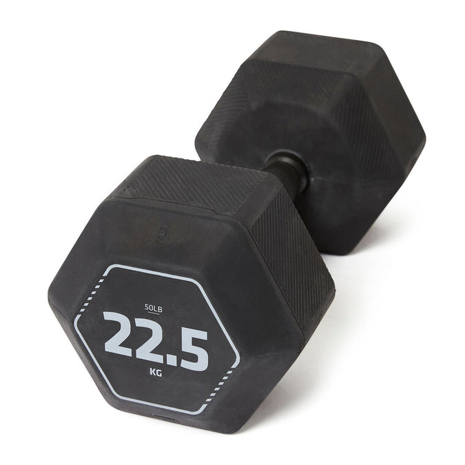 





Haltères de cross training et musculation 22,5 kg - Haltère Hex Dumbbell noire, photo 1 of 2