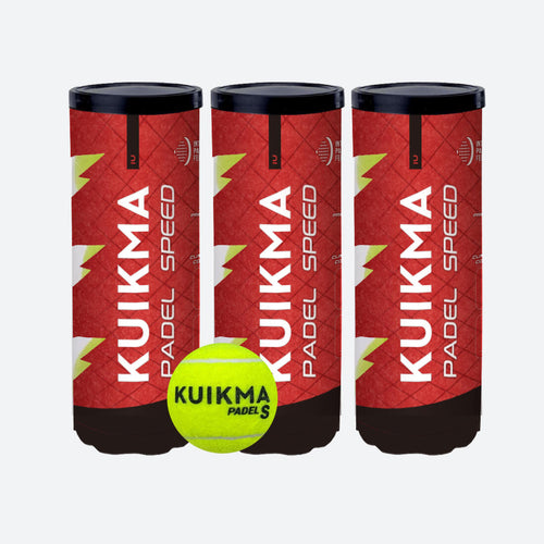 





Tripack balles de padel pressurisées - Kuikma PB Speed